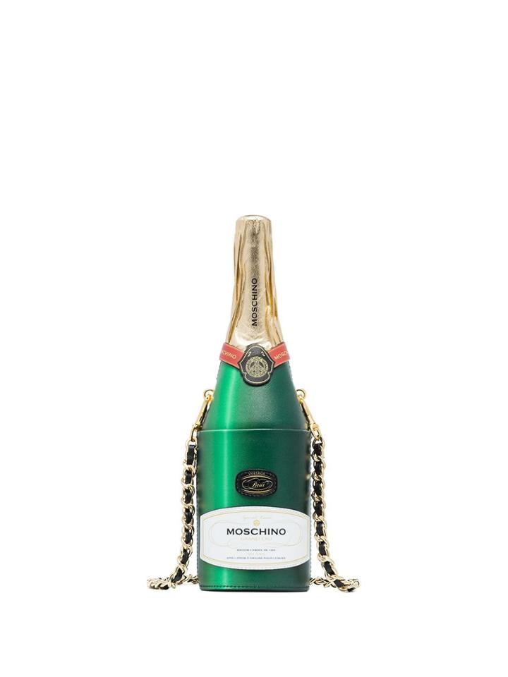 Moschino Champagne Cross-body Bag - Green