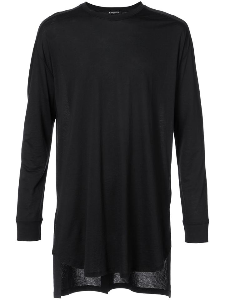 Balmain Asymmetric Longsleeved T-shirt - Unavailable