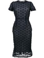 Comme Des Garçons Pre-owned Short Sleeve Crochet Dress - Blue