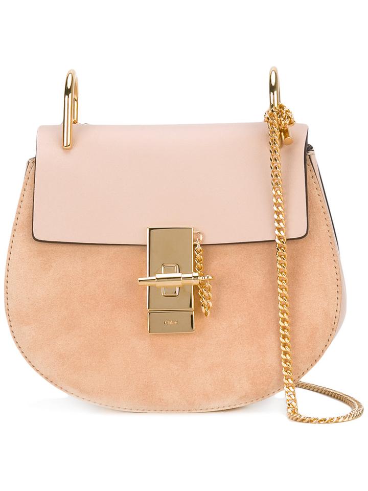 Chloé - 'drew' Bag - Women - Calf Leather - One Size, Pink/purple, Calf Leather