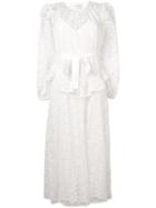 Zimmermann Long Floral Lace Dress - White