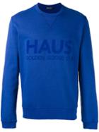 Haus By Ggdb Printed Sweatshirt, Men's, Size: Small, Blue, Cotton