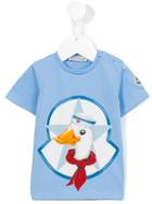 Moncler Kids Duck Motif T-shirt, Boy's, Size: 18-24 Mth, Blue