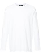 Bassike 240 Vintage Long Sleeve T-shirt - White