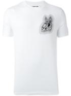 Mcq Alexander Mcqueen Bunny Print T-shirt, Men's, Size: Medium, White, Cotton