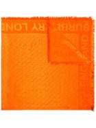 Burberry Monogram Jacquard Scarf - Orange