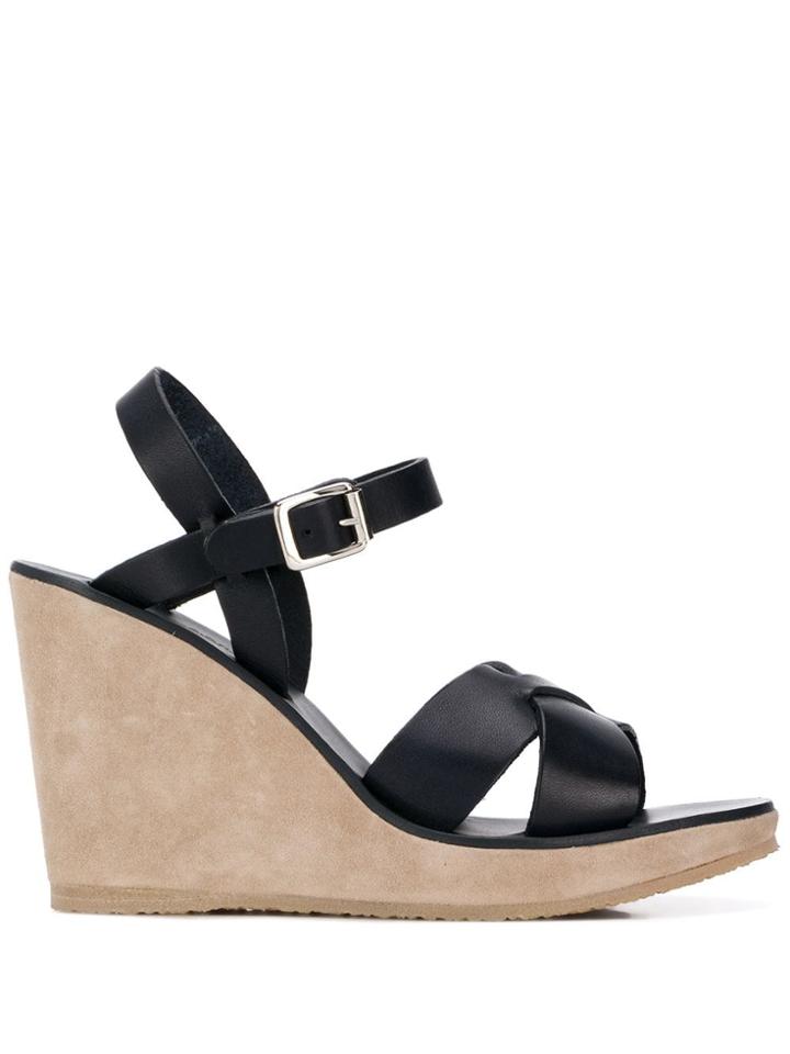 A.p.c. Juliette Wedge Sandals - Blue