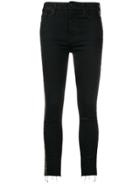 Mother Bead Embroidered Jeans - Black