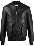 Les Hommes Urban Short Leather Jacket - Black