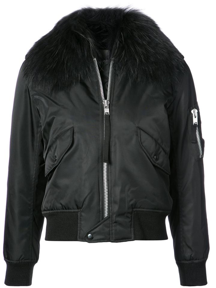 Sam. Trim Bomber Jacket - Black
