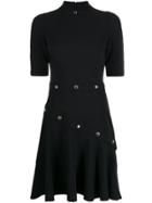 Versace Jeans Couture Studded A-line Dress - Black