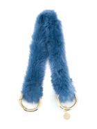 Simonetta Ravizza Fur Shoulder Strap - Blue