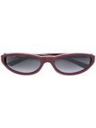 Balenciaga Neo Oval Sunglasses - Red