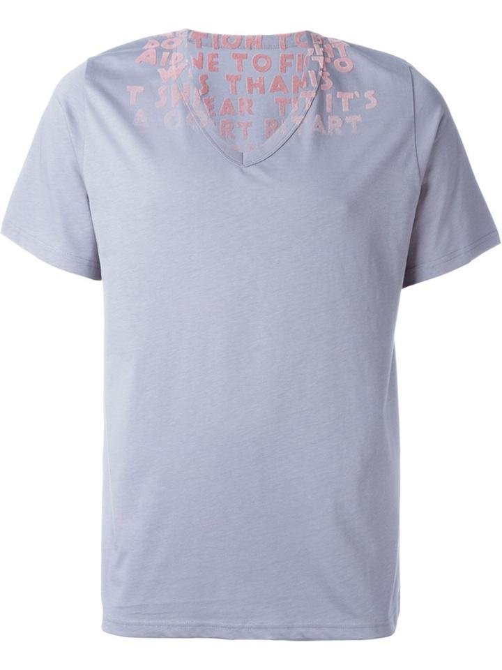Maison Margiela Felted Print T-shirt - Grey
