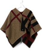 Burberry Kids House Check Cape, Girl's, Size: 6 Yrs, Black