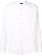 The Gigi Mandarin Collar Shirt - White