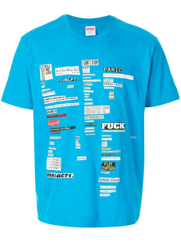 Supreme Cutouts T-shirt - Blue