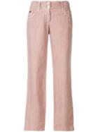 Dolce & Gabbana Pre-owned Cropped Straight Trousers - Pink