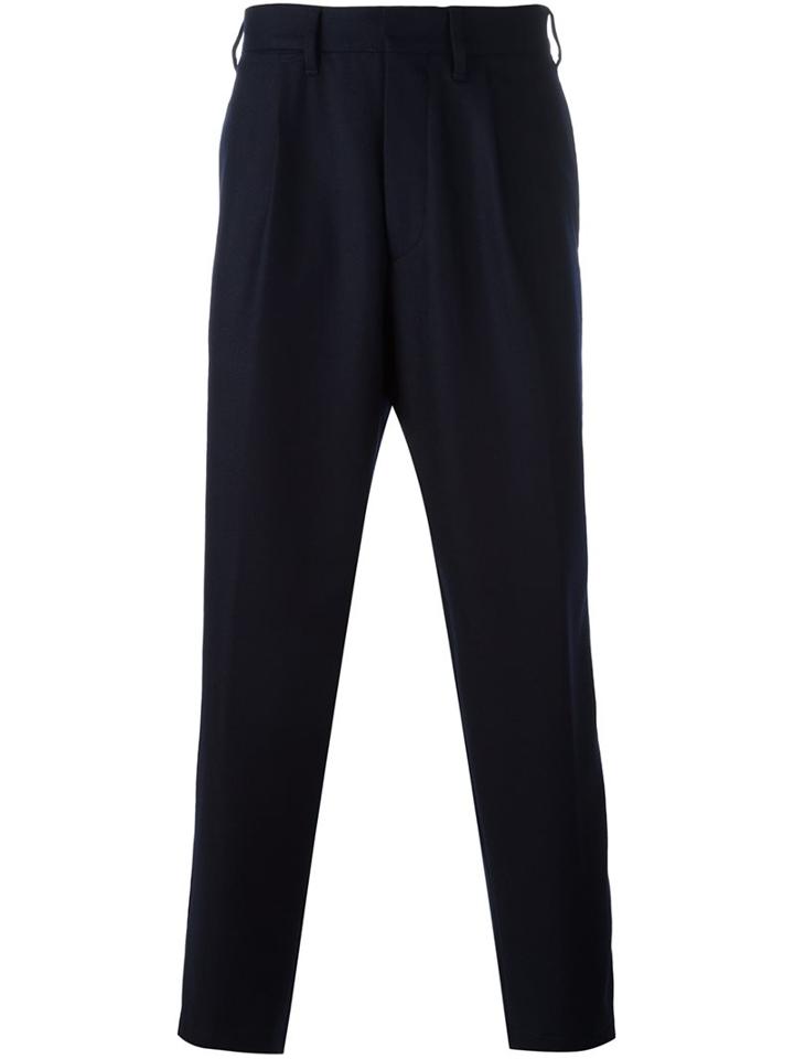 The Gigi 'tonga' Trousers, Men's, Size: 52, Blue, Wool