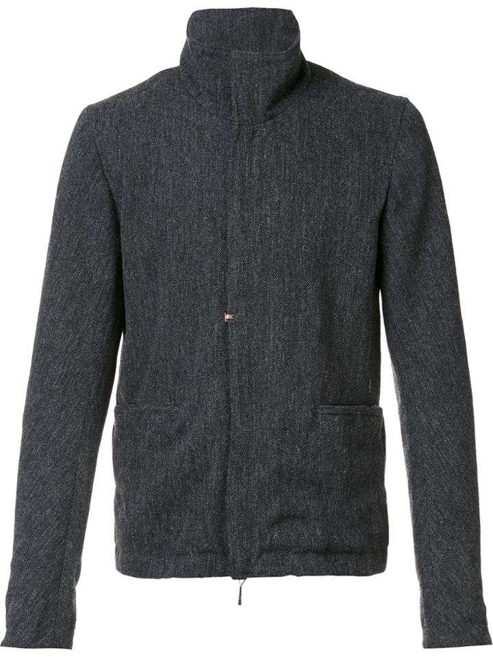 Taichi Murakami Roll Neck Zipped Jacket - Grey