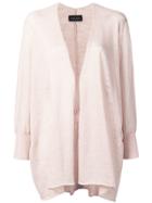 Roberto Collina Open Front Cardigan - Neutrals