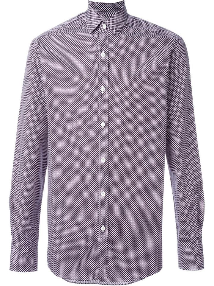 Ermenegildo Zegna Lattice Print Shirt