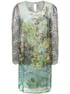 Antonio Marras Floral Fitted Shift Dress - Green