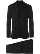 Paolo Pecora Tailored Formal Suit, Men's, Size: 50, Black, Polyester/spandex/elastane/virgin Wool