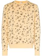 Saint Laurent Mickey Mouse Print Sweater - Yellow