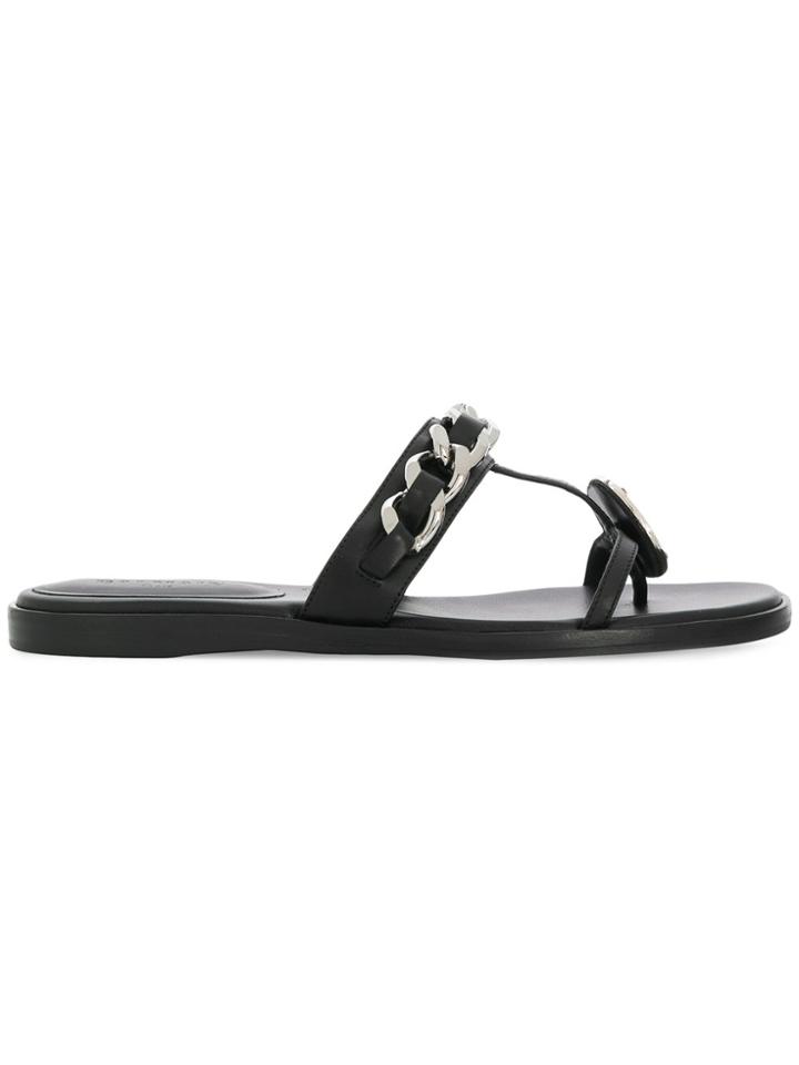 Balmain Logo Medallion-embellished Sandals - Black