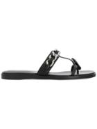 Balmain Logo Medallion-embellished Sandals - Black
