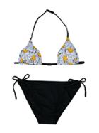 Mc2 Saint Barth Kids Teen Duck Print Bikini Set - Black