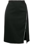 Versace Greek Key Logo-trimmed Skirt - Black