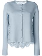 Dorothee Schumacher Round Neck Cardigan With Lace Back - Blue