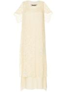 Uma Wang Lace Overlay Dress - White