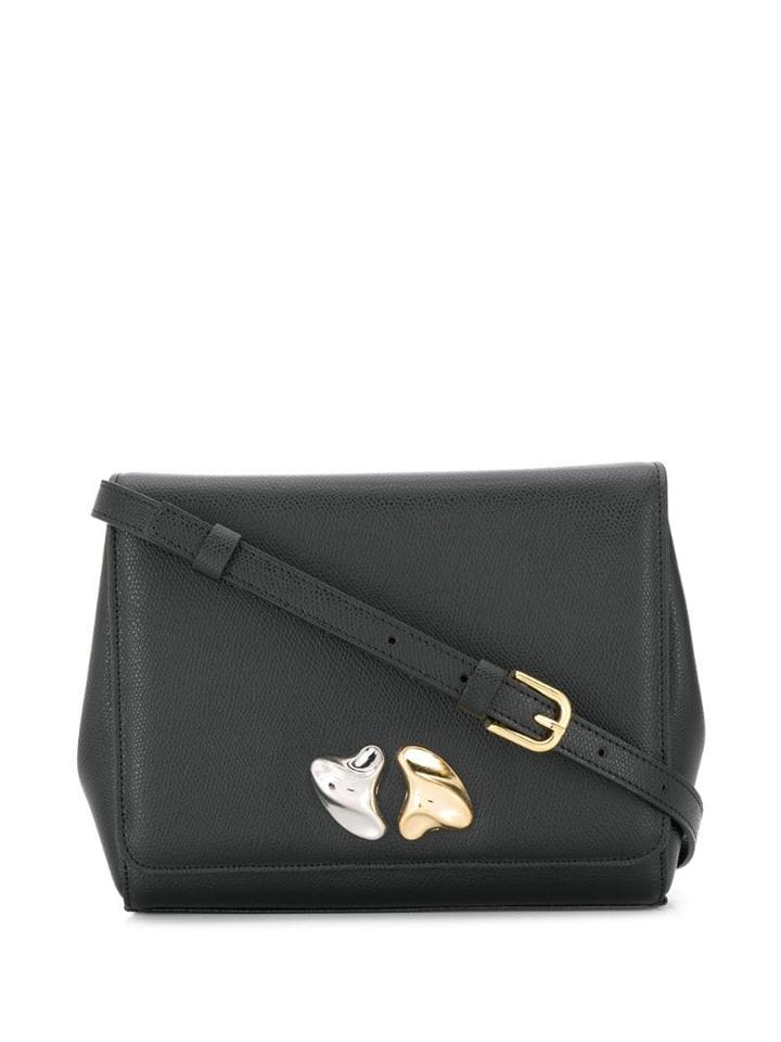 Little Liffner Foldover Top Satchel Bag - Black