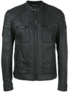Belstaff Zipped Jacket, Men's, Size: 50, Black, Cotton/elastodiene