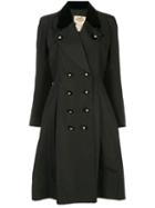 Hermès Pre-owned Long Sleeve Coat Jacket - Black