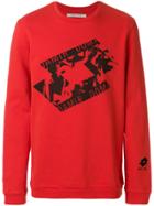 Damir Doma Printed Sweatshirt - Red