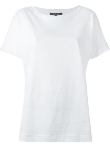 Sofie D Hoore Scoop Neck T-shirt, Women's, Size: 38, White, Cotton