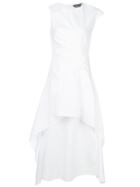 Sportmax Layered Poplin Dress - White