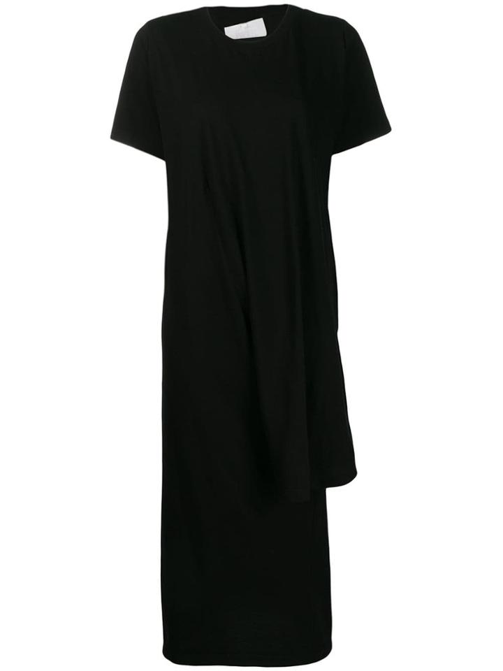 Mm6 Maison Margiela Asymmetric T-shirt Dress - Black