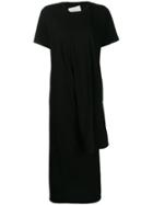Mm6 Maison Margiela Asymmetric T-shirt Dress - Black