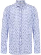Al Duca D'aosta 1902 Micro Floral Print Shirt - Blue