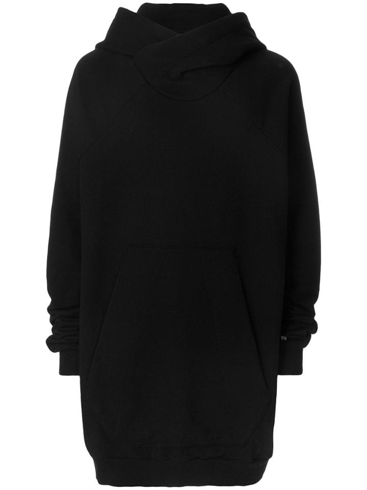 Julius Long Oversized Hoodie - Black