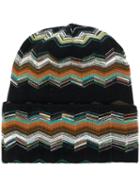 Missoni - Patterned Beanie - Men - Nylon/wool - One Size, Black, Nylon/wool