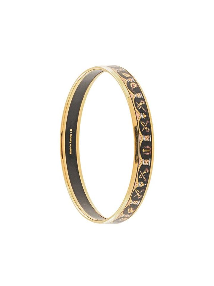 Hermès Pre-owned Cloisonne Ware Bangle - Gold