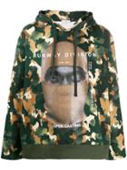 Ih Nom Uh Nit Printed 'runway Division' Camouflage Sweatshirt - Green