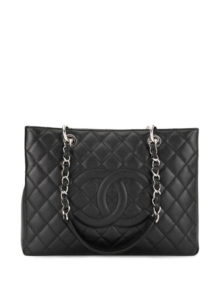 Chanel Pre-owned '13s Quilted Chain Hand Bag - Black