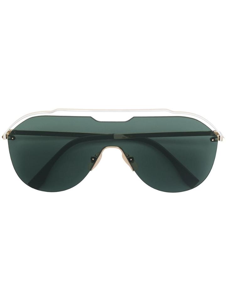 Fendi Eyewear Shield Sunglasses - Green
